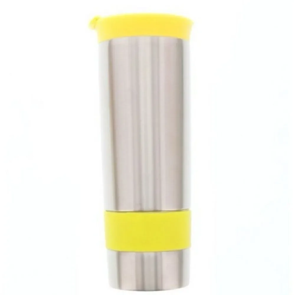 ASOBU The Hot Press Yellow Coffee tea Maker French Press Insulated Travel Mug
